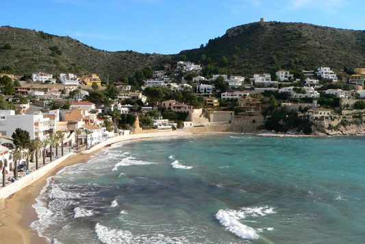 Sandy beach from El Portet in Moraira - Costa Blanca impressions